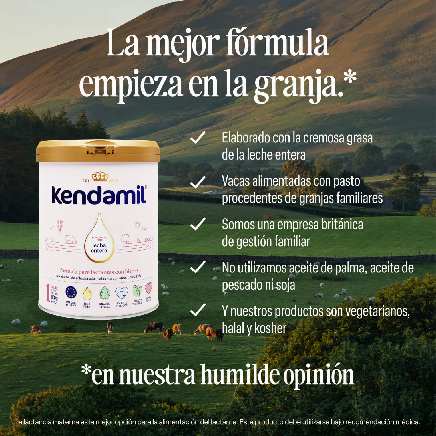 Formula Infantil Kendamil Clásica 0-12 meses