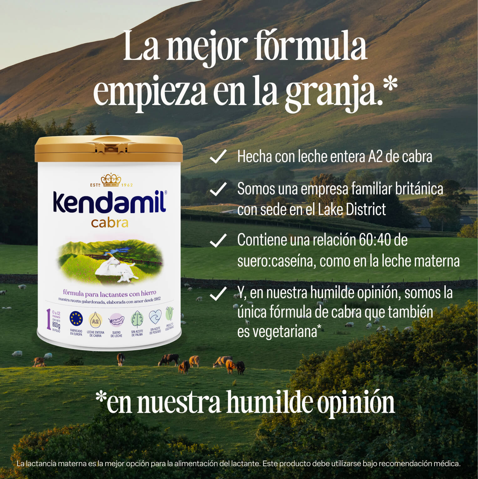 Formula Infantil Kendamil Cabra 0-12 meses
