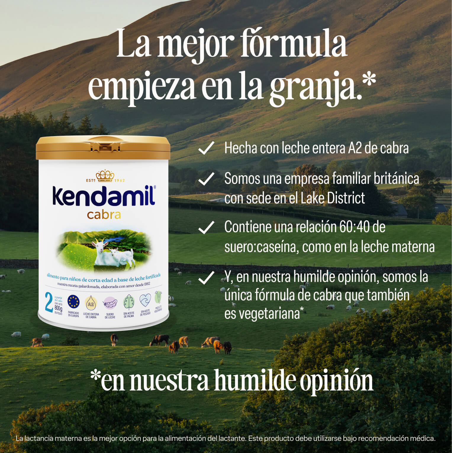 Alimento Lácteo a partir de 1 año Kendamil Cabra